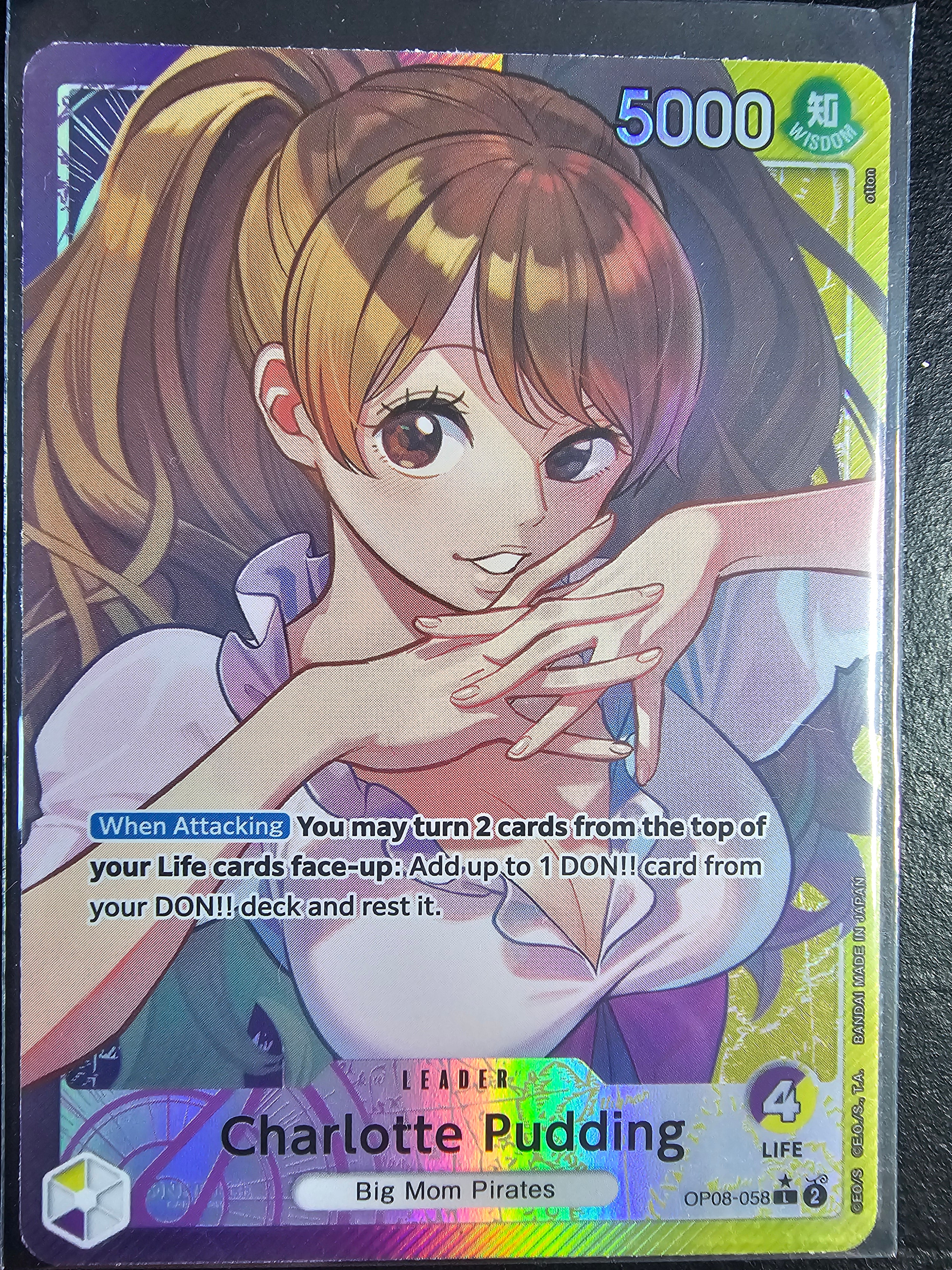 OP08-058 Charlotte Pudding Alt Art