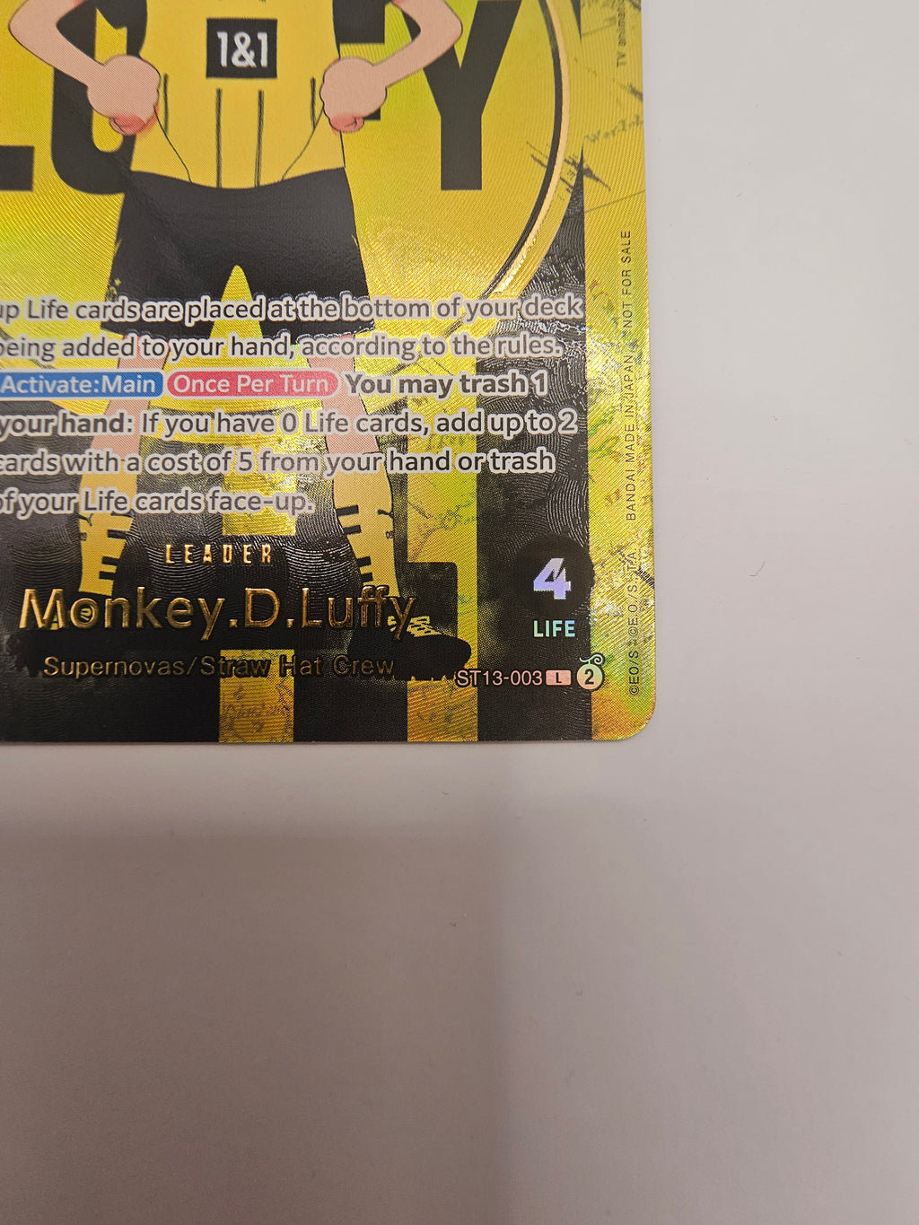 ST13-003 BVB Luffy Promo