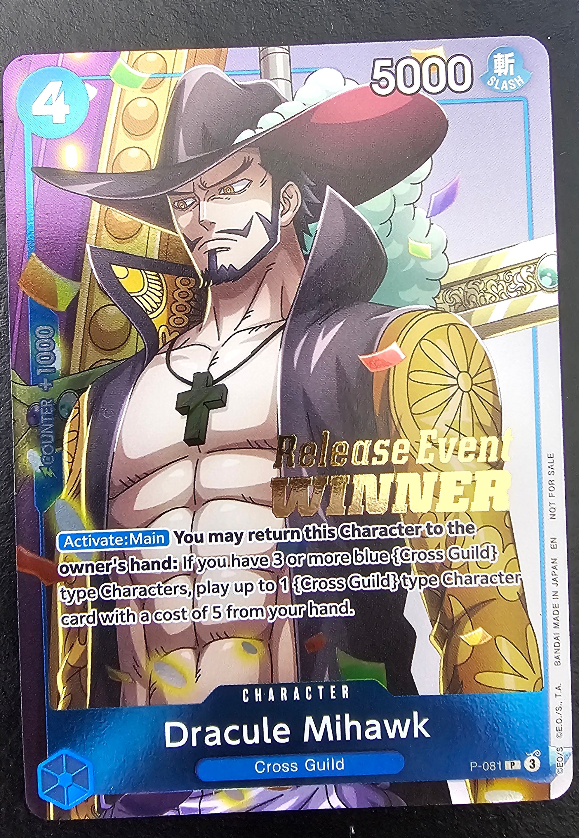 P-081 Dracule Mihawk (OP11 Release Event Winner)