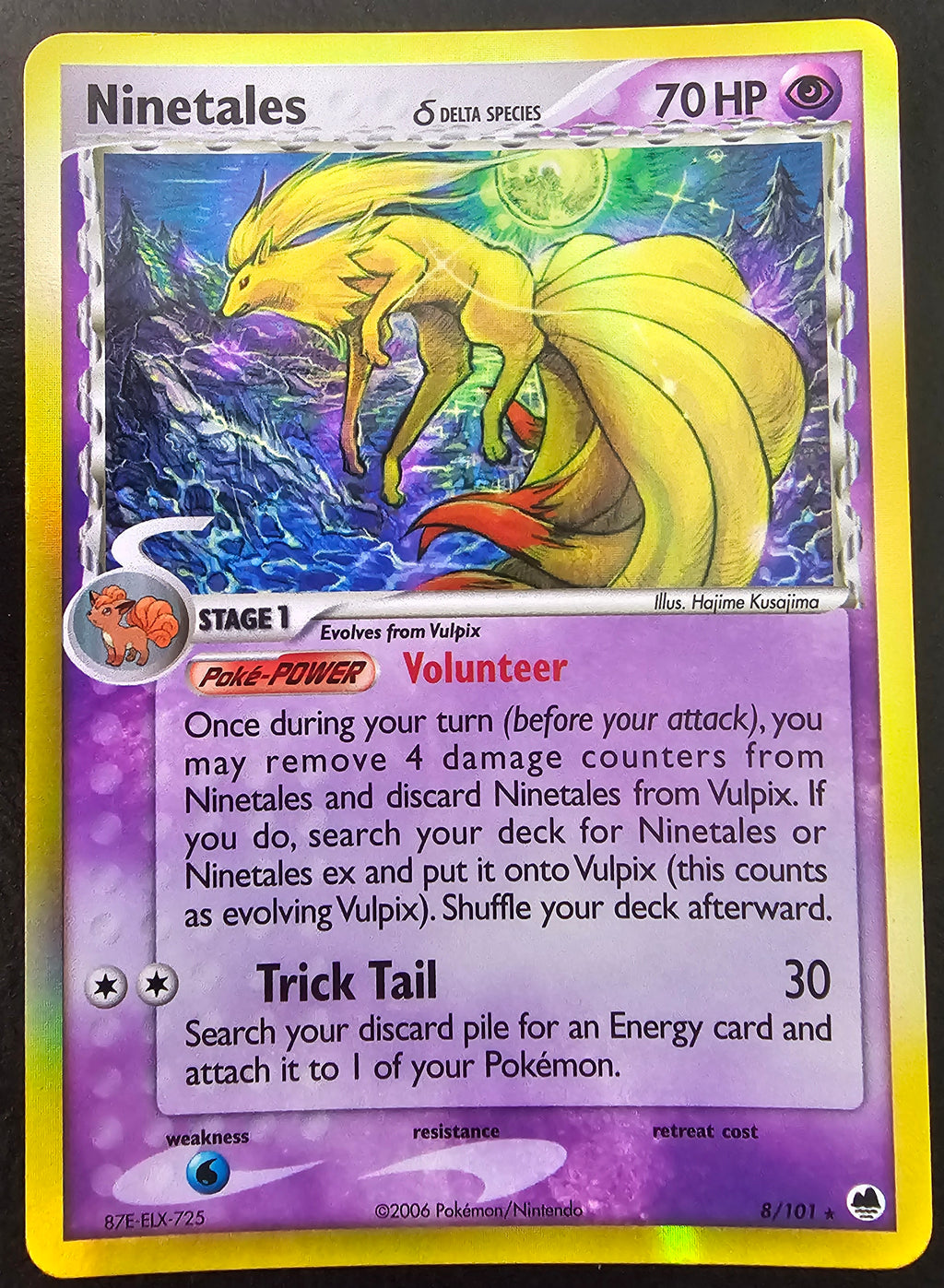 Dragon Frontiers Ninetales Delta Species Holo 8/101 MP