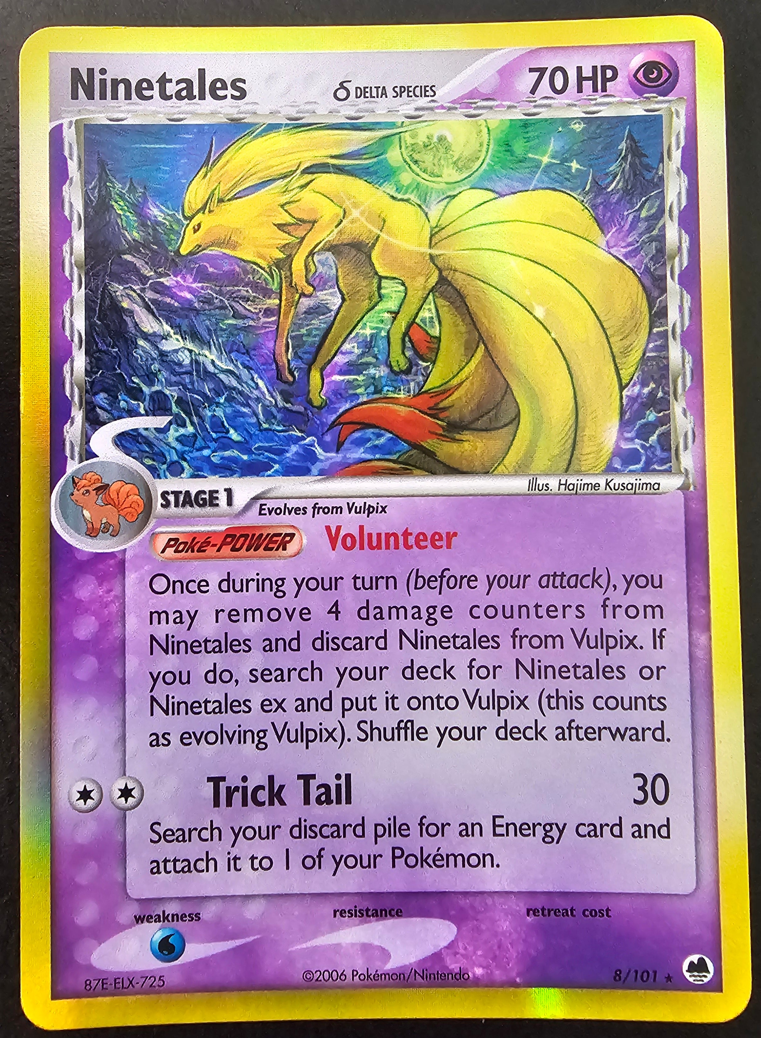 Dragon Frontiers Ninetales Delta Species Holo 8/101 MP