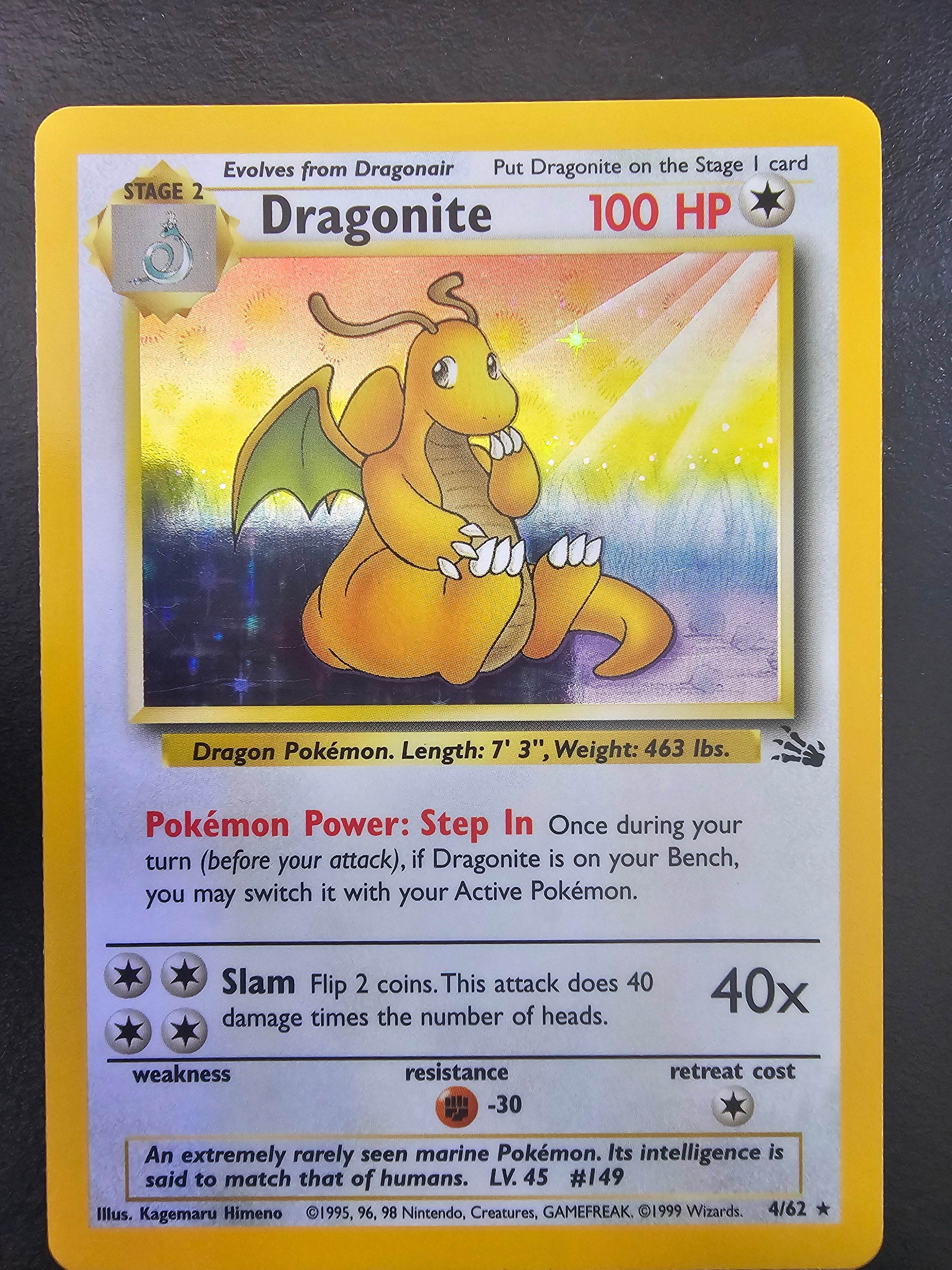 Fossil Dragonite 4 - LP