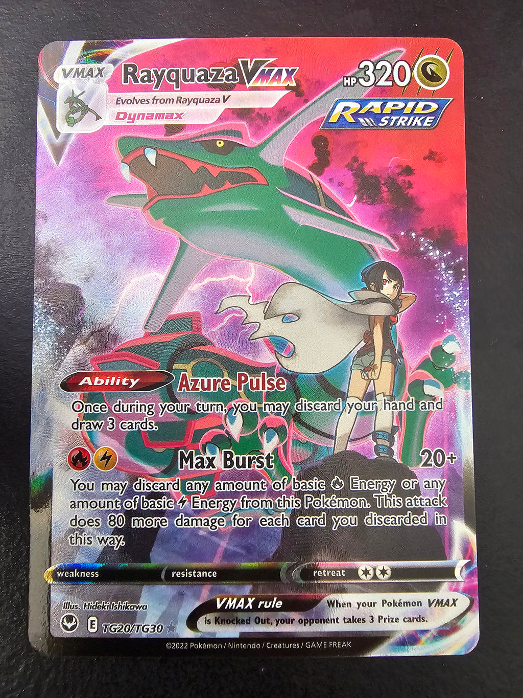 Silver Tempest Trainer Gallery Rayquaza VMAX TG20