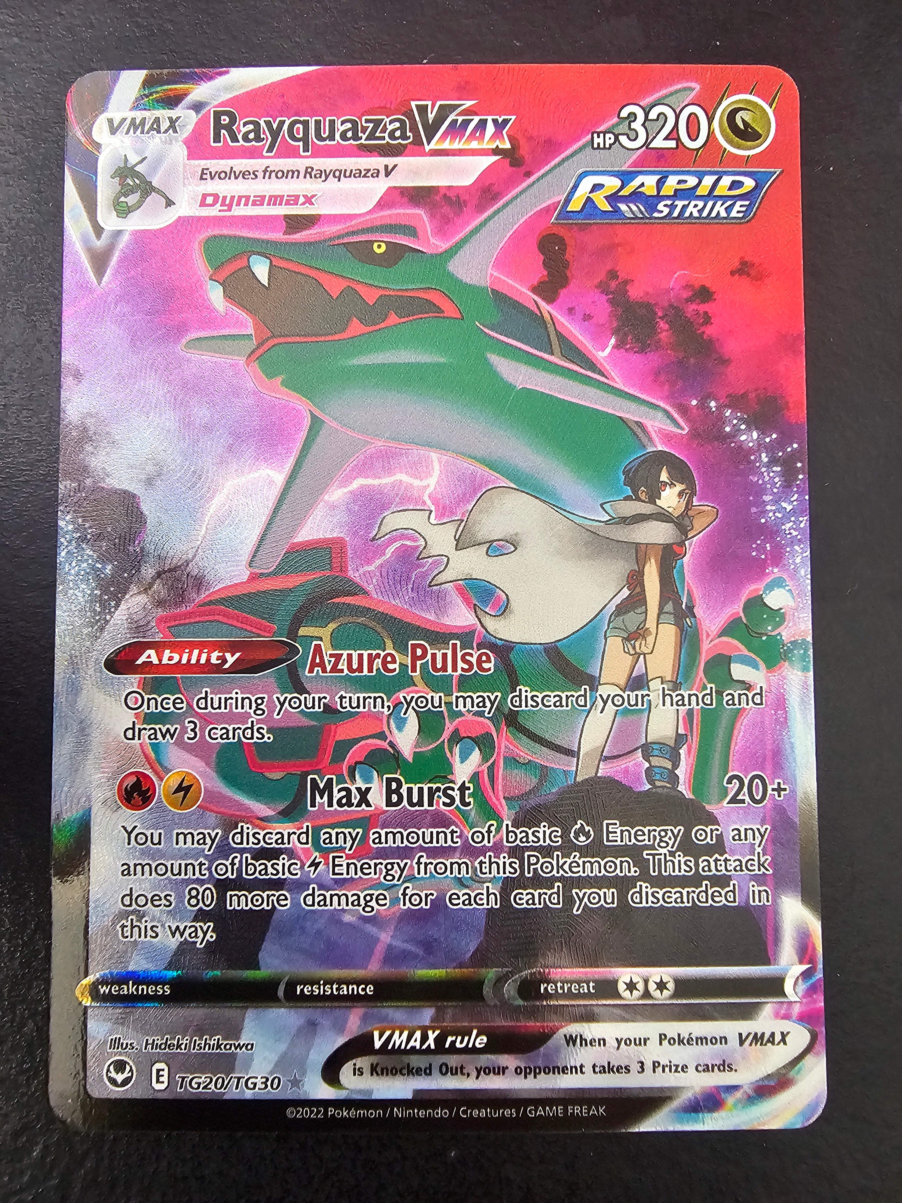 Silver Tempest Trainer Gallery Rayquaza VMAX TG20