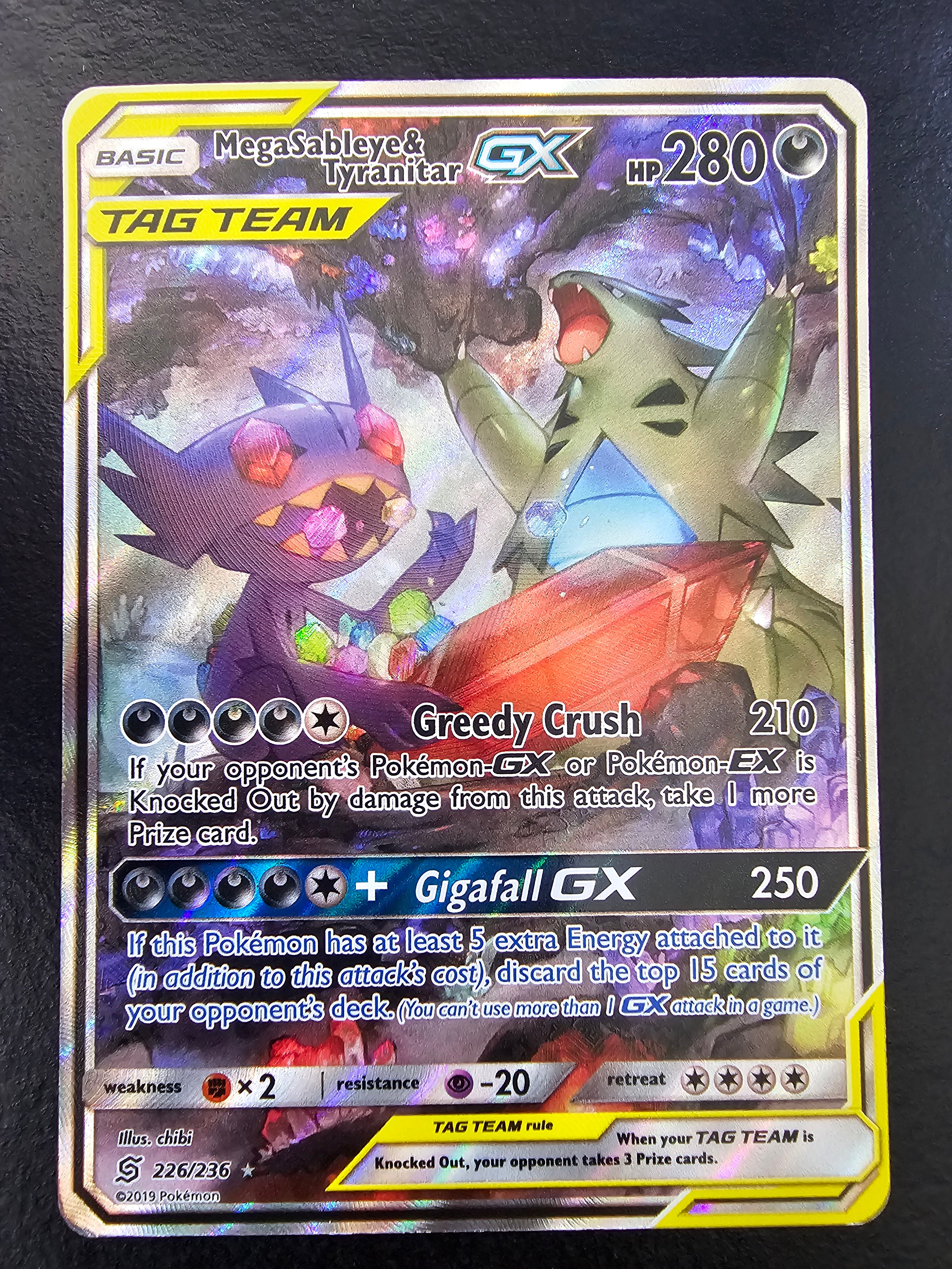 Unified Minds Mega Sableye & Tyranitar GX 226/236 - LP