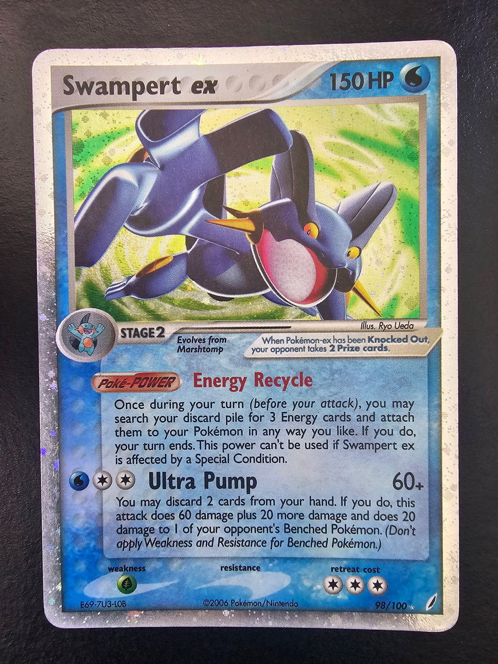 EX Crystal Guardians Swampert EX 98 - MP-HP
