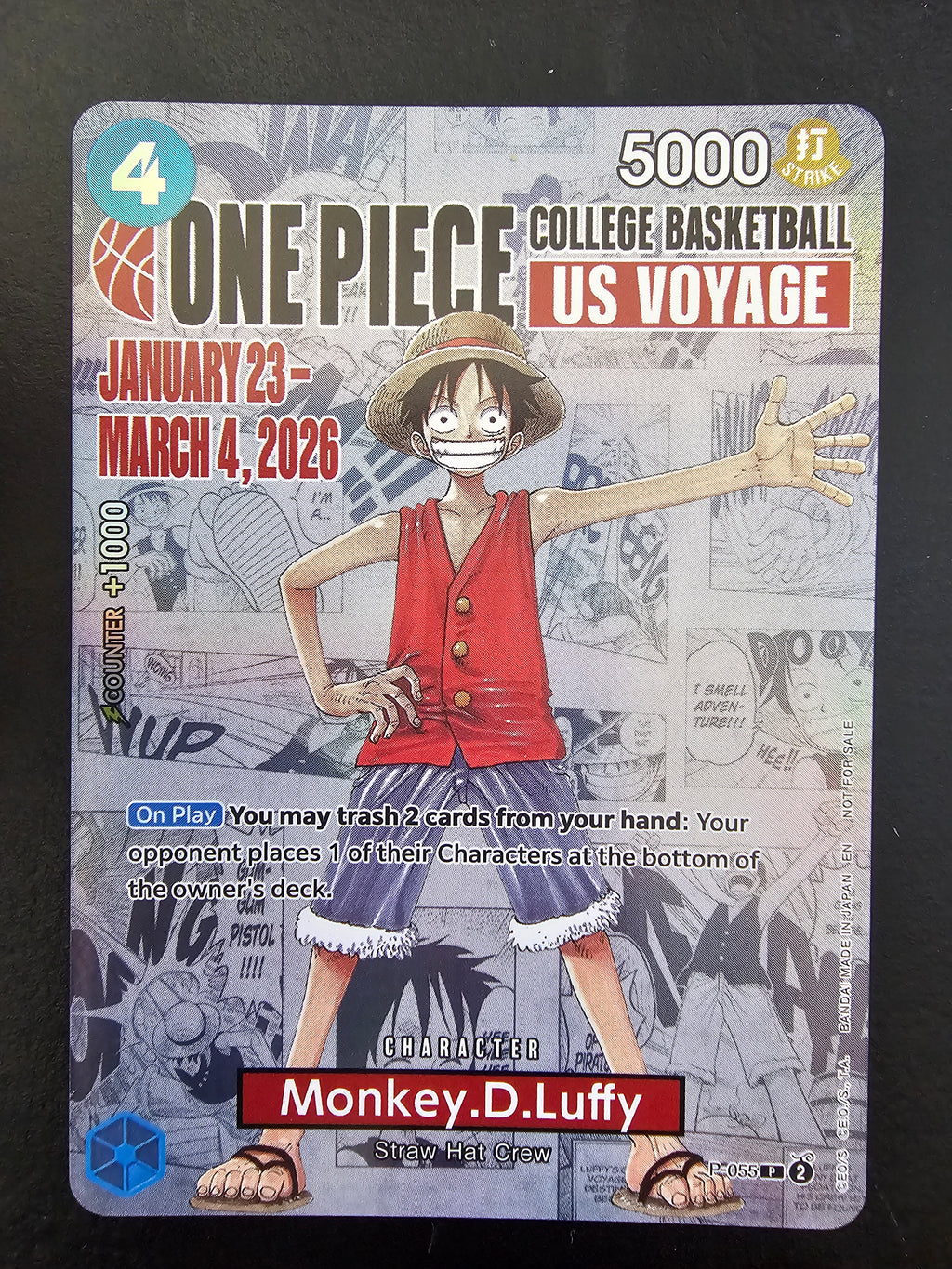 P-055 Monkey.D.Luffy (College Basketball US Voyage)