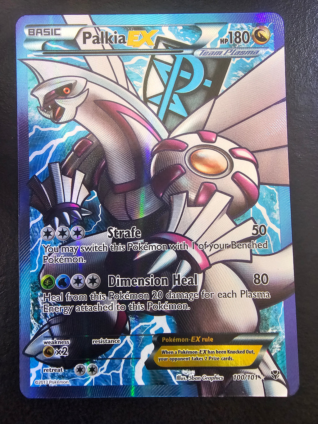 Plasma Blast Palkia Ex 100 - LP
