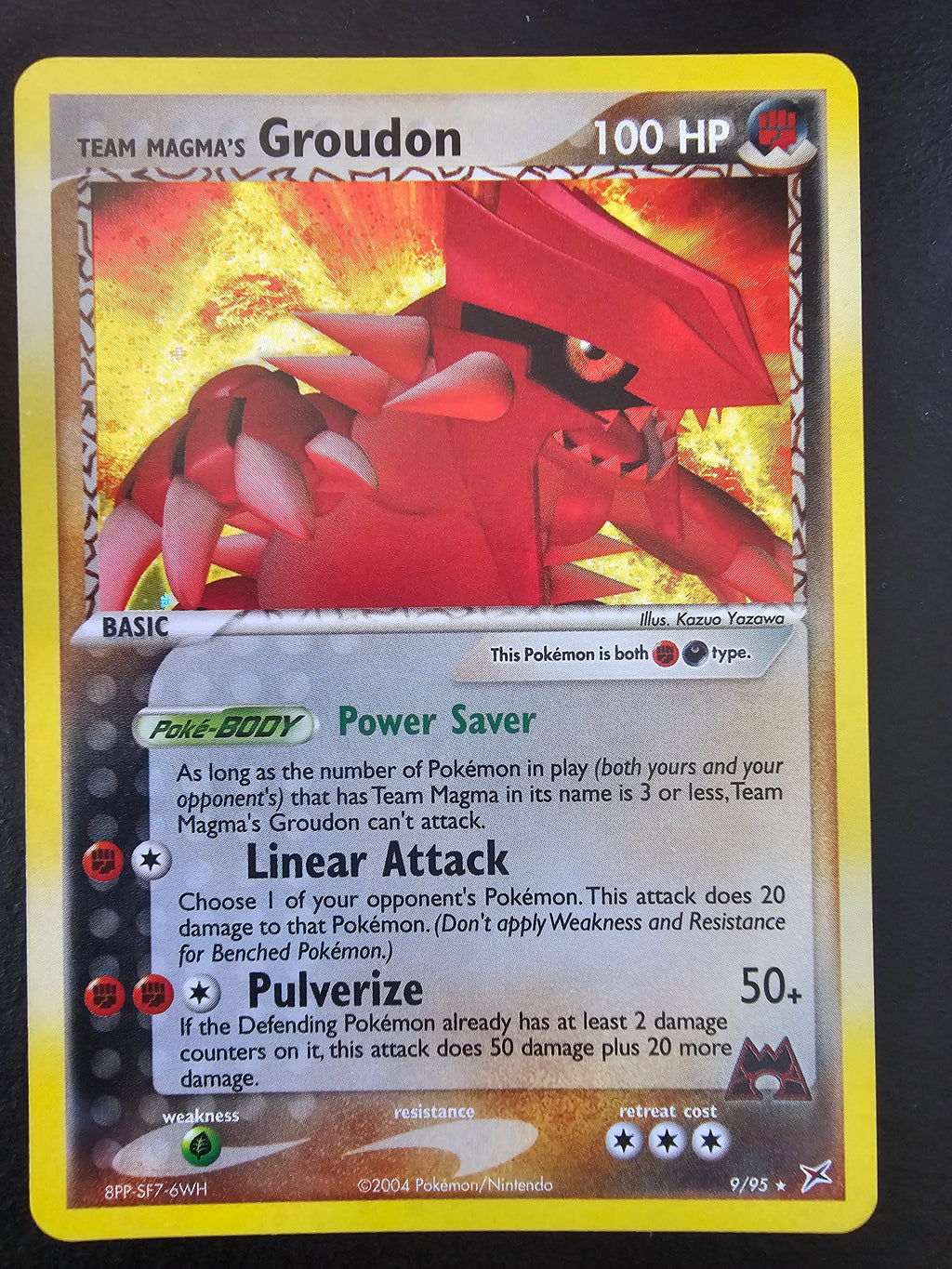 EX Team Magma vs Team Aqua Team Magma's Groudon Holo 9 - NM-LP
