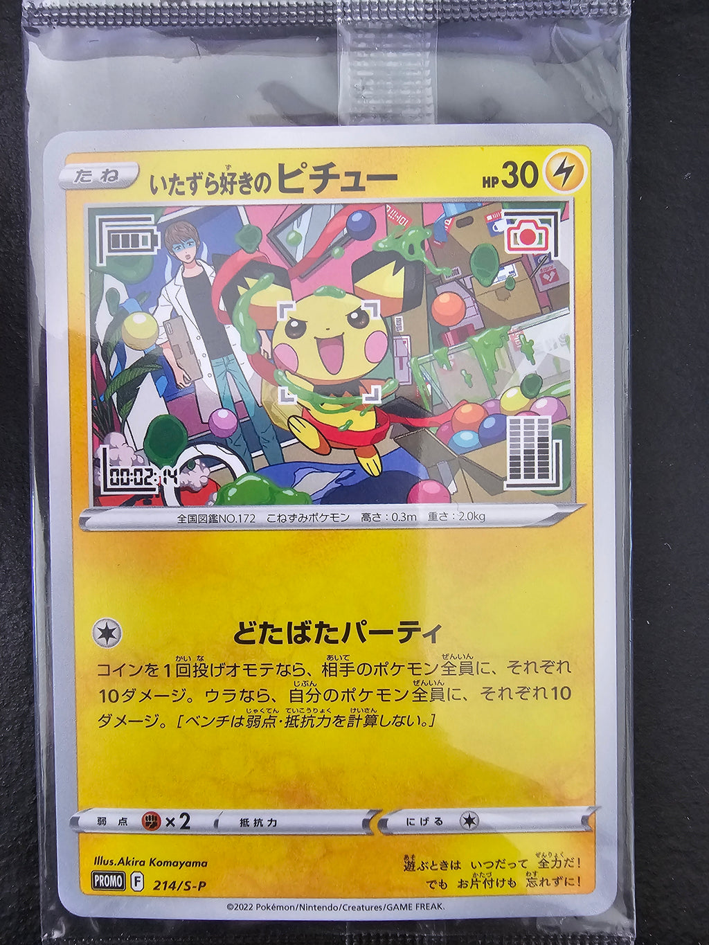Mischievous Pichu 214/S-P sealed promo — actual card photo