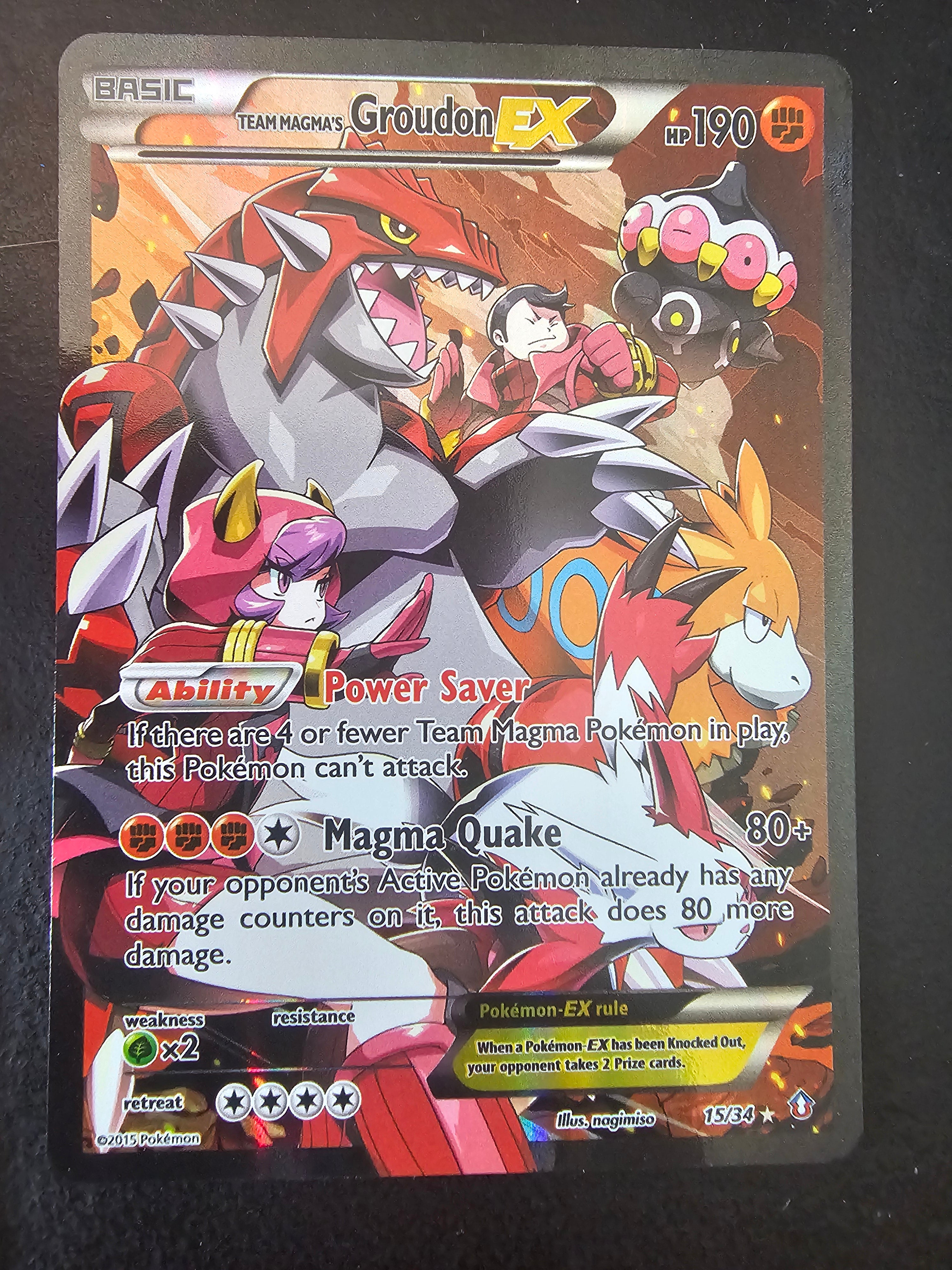 Double Crisis Team Magma's Groudon EX - MP