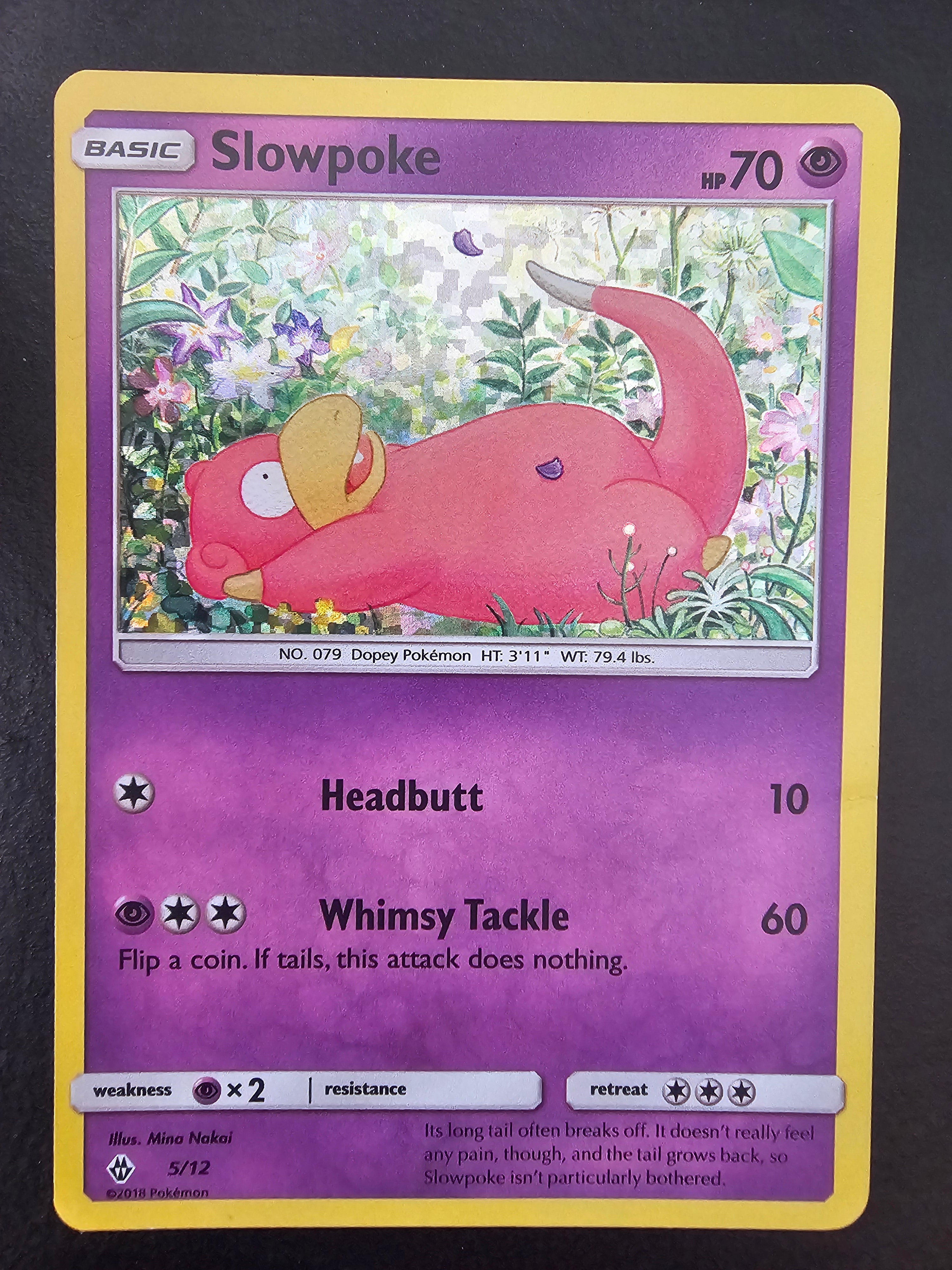 McDonald's Promo 2018 Slowpoke holo 5 - LP