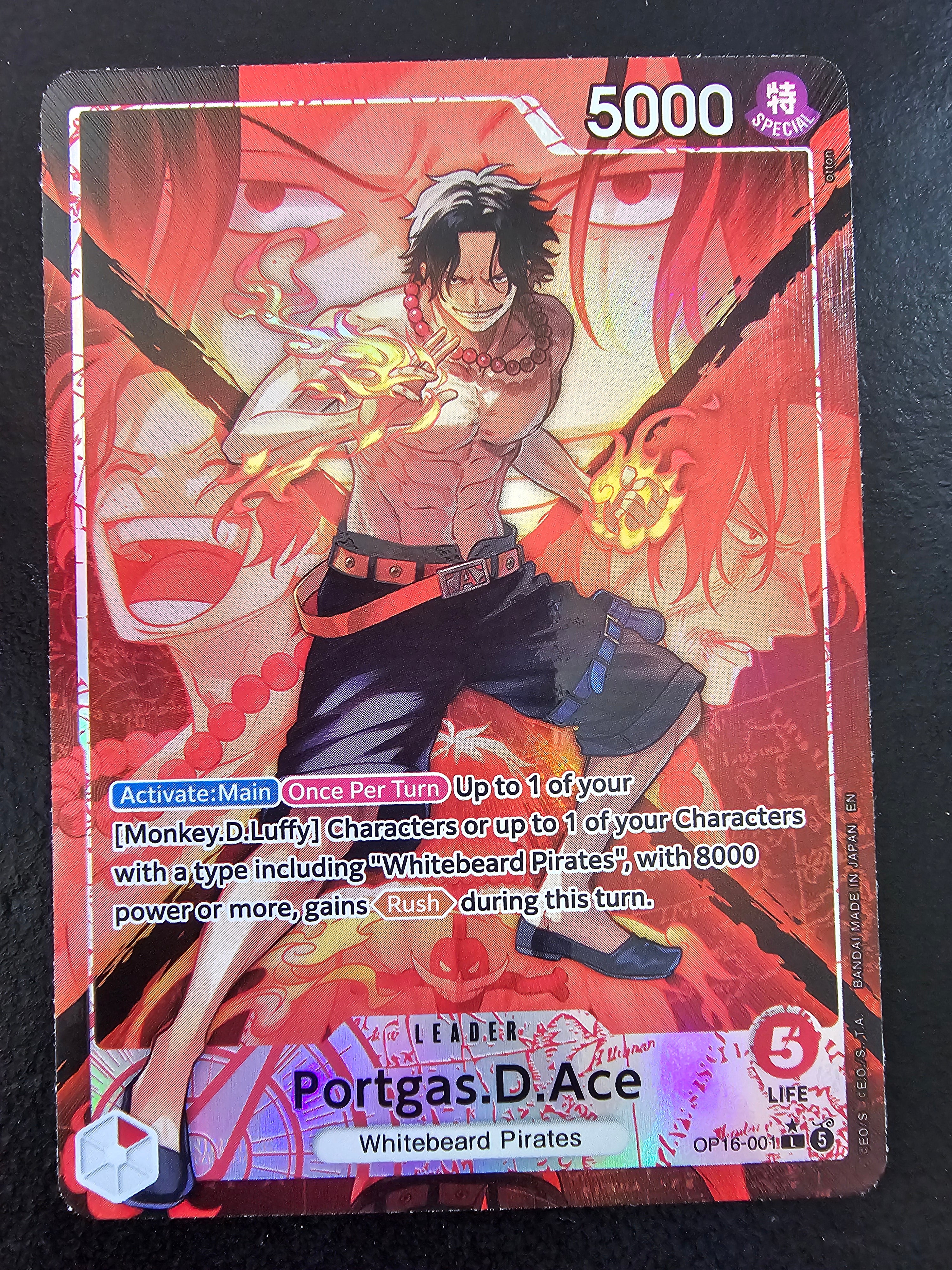 OP16-001 Portgas.D.Ace Alt Leader – One Piece TCG Single UAE