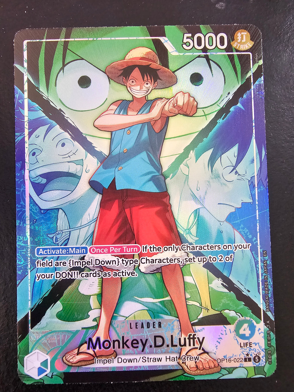 OP16-022 Monkey.D.Luffy Alt Leader