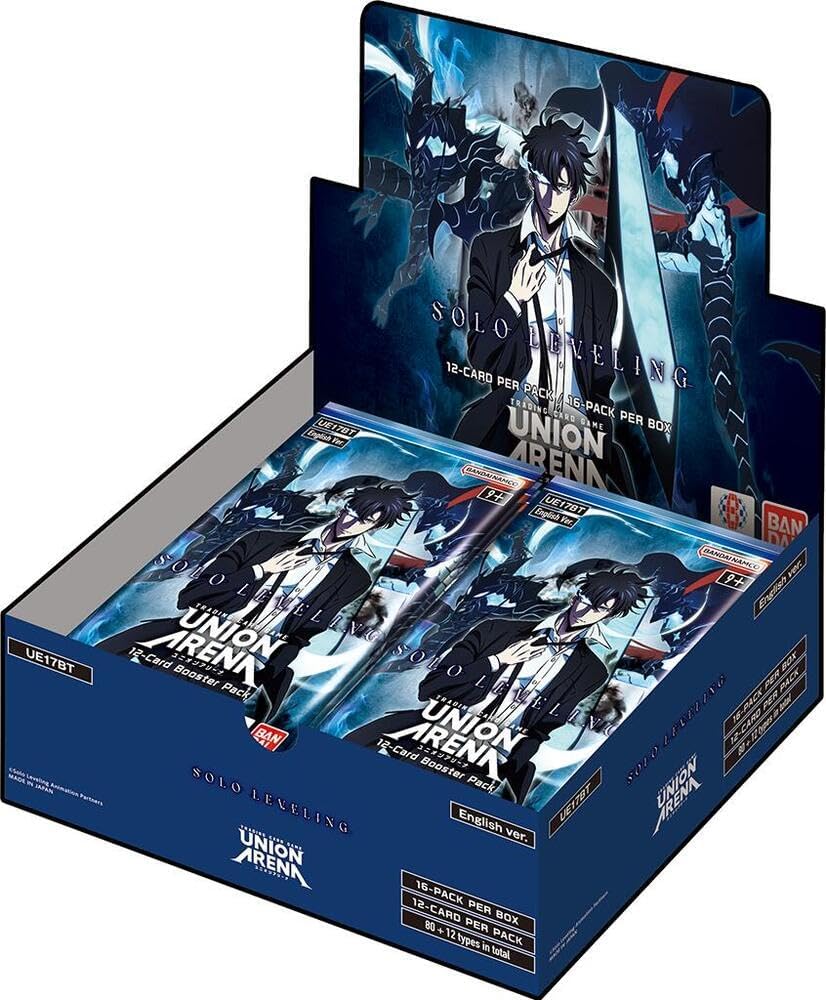 Union Arena Solo Leveling UE17BT English booster box, 16 packs, factory sealed — PlayVault UAE
