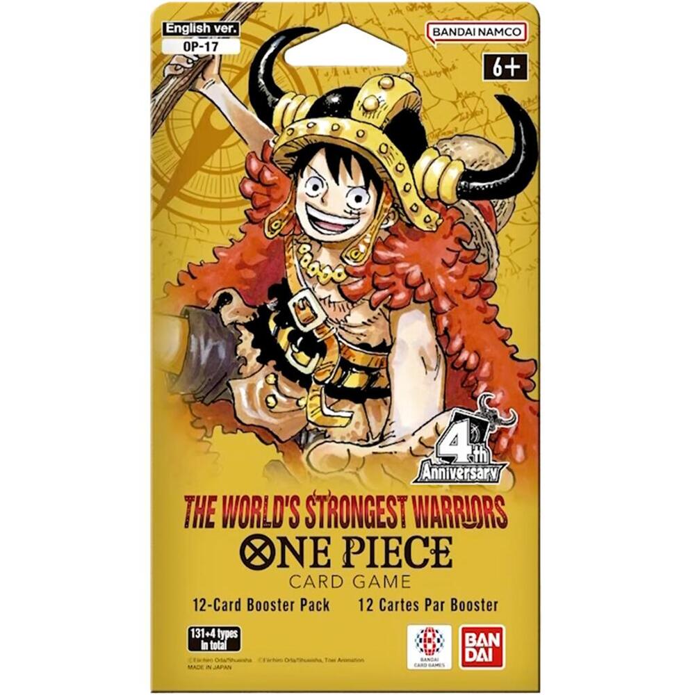 One Piece OP-17 "The World's Strongest Warriors" English Sleeved Booster Pack