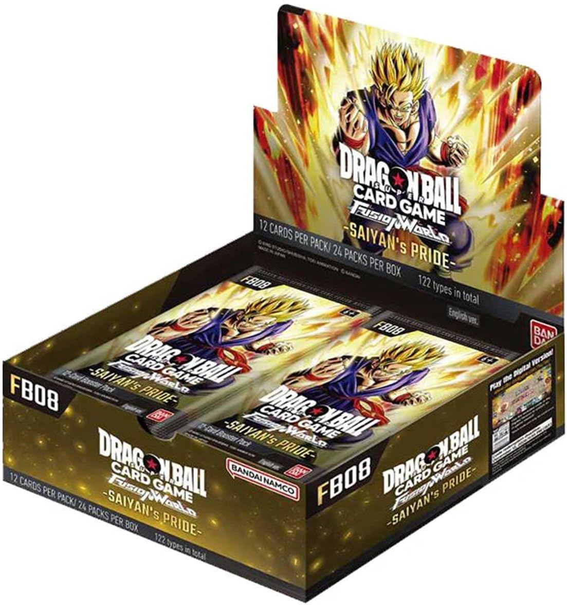 Dragon Ball Fusion World — Saiyan's Pride (FB-08) Booster Box | English