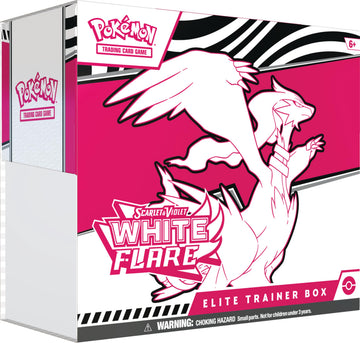 White Flare Elite Trainer Box, English Pokemon TCG Unova set, factory sealed — PlayVault UAE