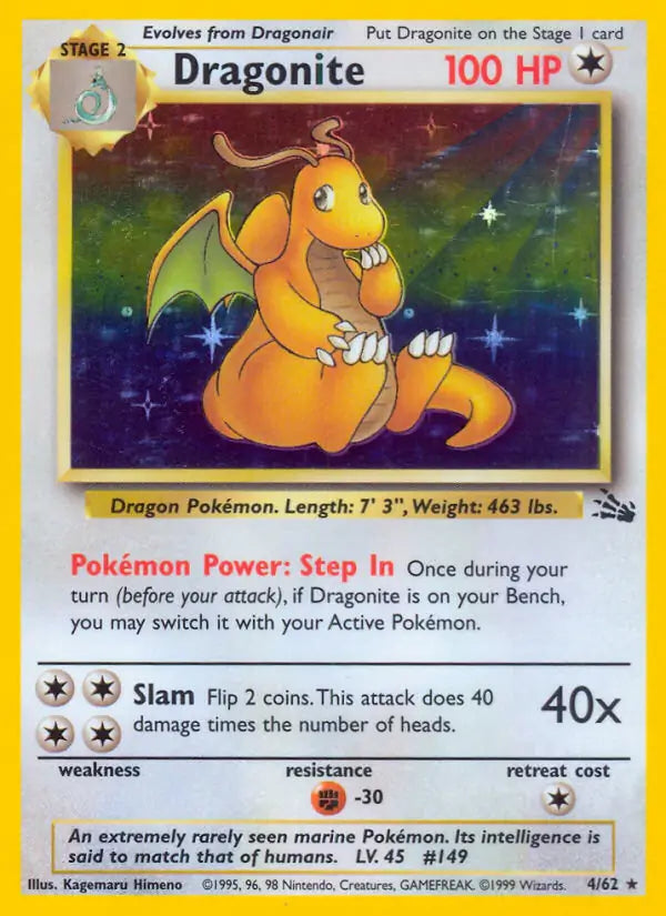 Fossil Dragonite 4 - LP