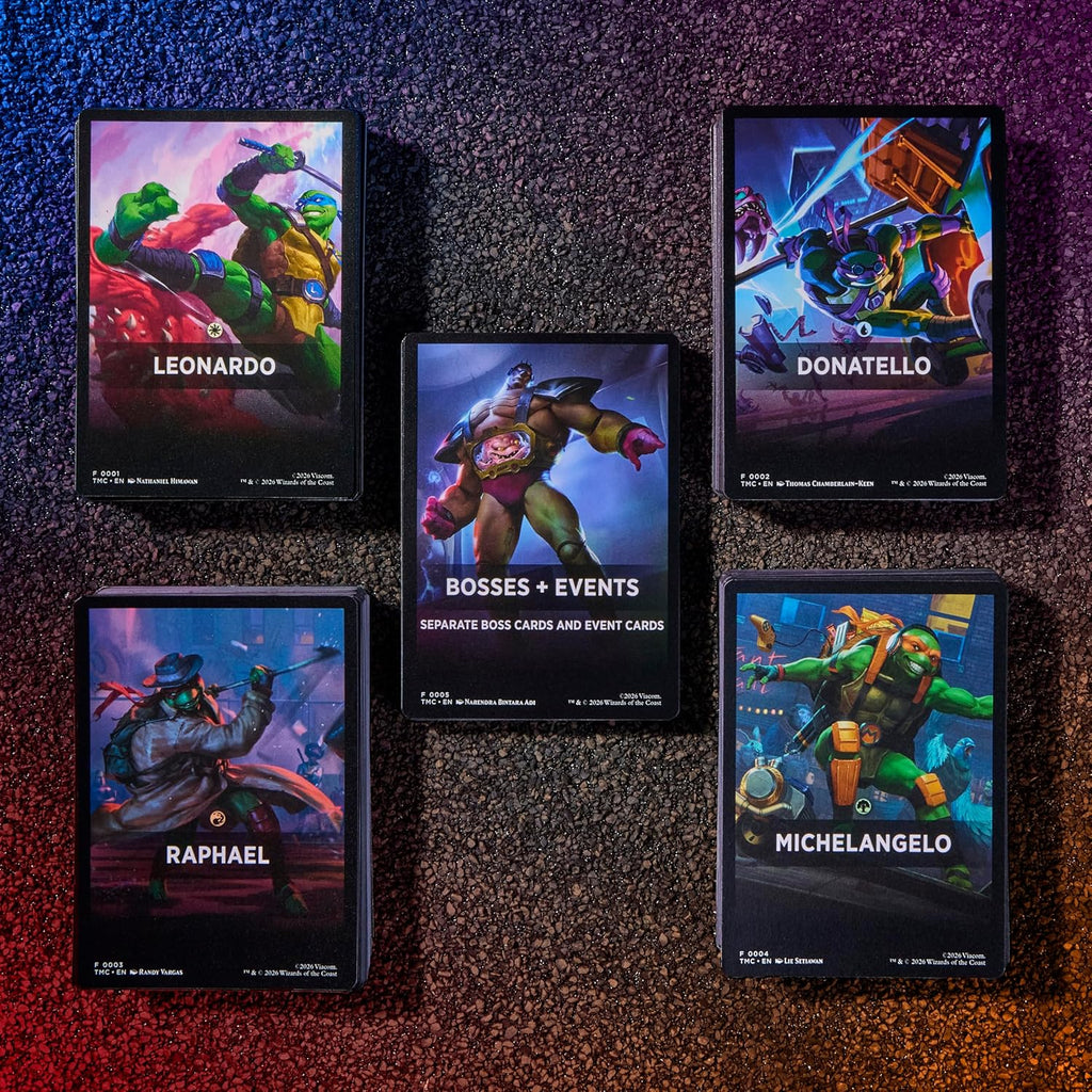 Magic: The Gathering — Teenage Mutant Ninja Turtles “Turtle Team-Up” Co-Op Game Box | 2–4 Players | 4 Decks + 4 Play Boosters