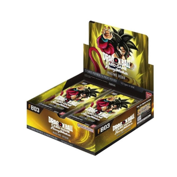 Dragon Ball Fusion World Raging Roar FB-03 English booster box, factory sealed — PlayVault UAE