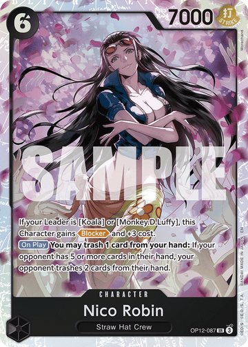 OP12-087 Nico Robin — One Piece TCG single card, PlayVault UAE
