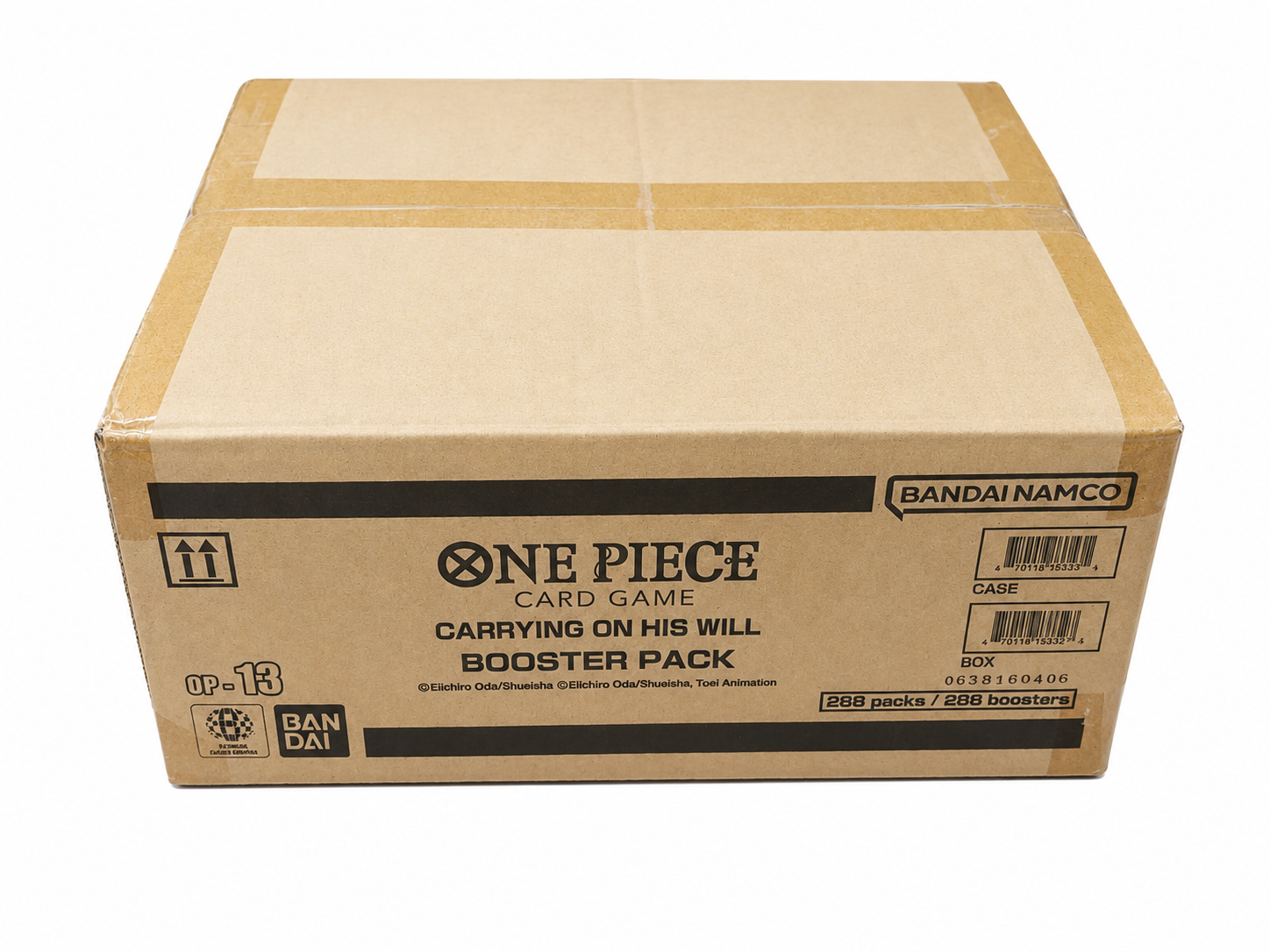 OP-13 English One Piece booster box case, 12 boxes, factory sealed — PlayVault UAE
