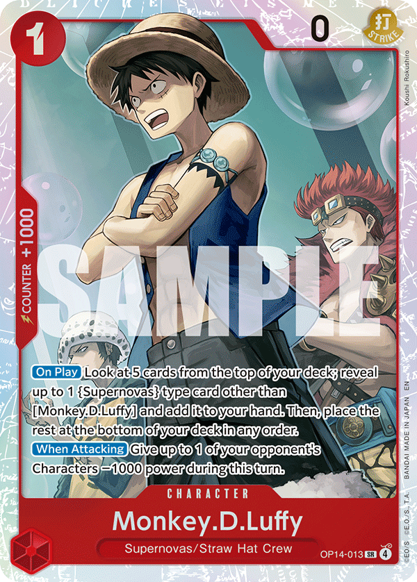 OP14-013 Monkey.D.Luffy — One Piece TCG single card, PlayVault UAE