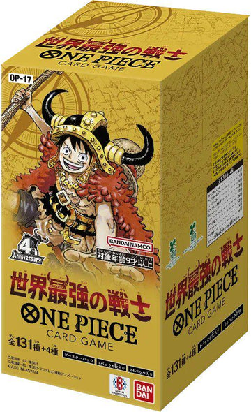 One Piece OP-17 The World's Strongest Warriors Japanese Booster Box, factory sealed — PlayVault UAE
