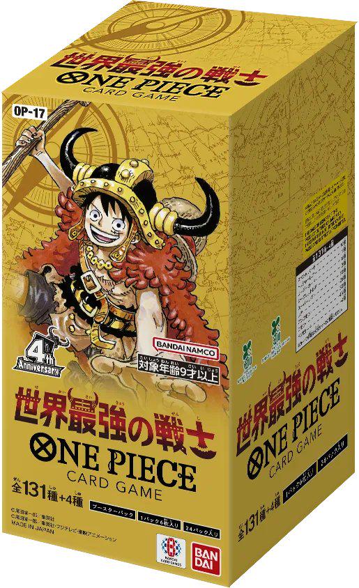 One Piece OP-17 The World's Strongest Warriors Japanese Booster Box, factory sealed — PlayVault UAE