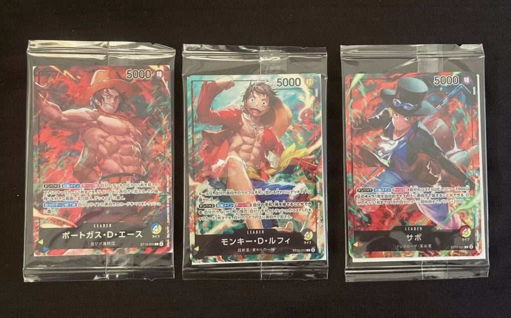 One Piece ST13 7-Eleven Promo card set of 3 Japanese