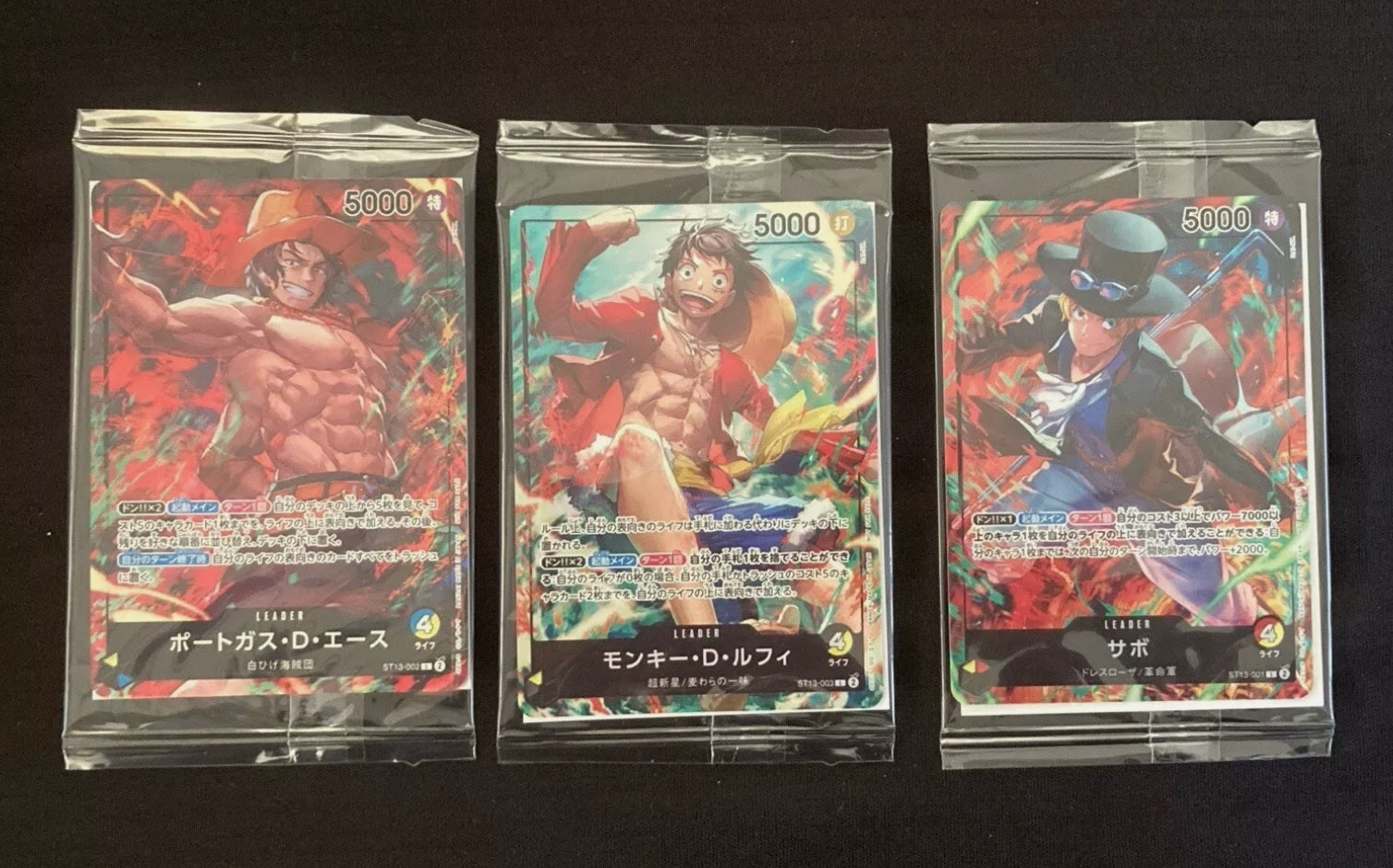 One Piece ST13 7-Eleven Promo card set of 3 Japanese