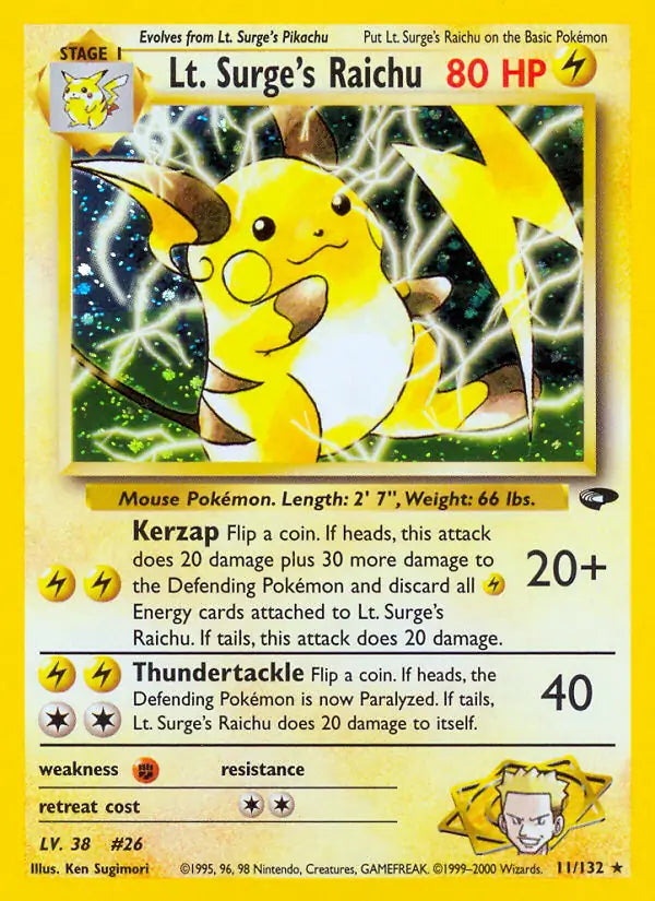 Gym Challenge LT. Surge's Raichu 11