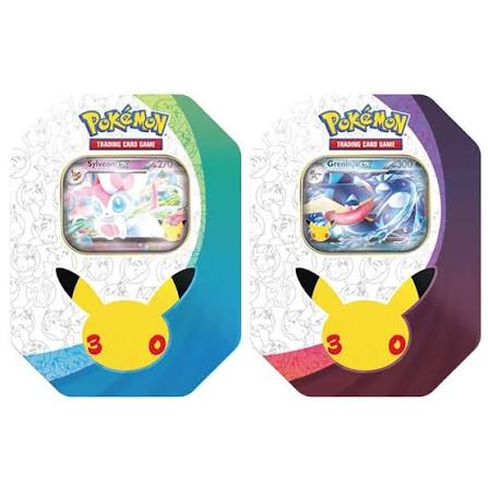 30th Anniversary EX Tin Combo Sylveon + Greninja