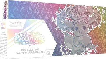 Prismatic Evolutions Super Premium Collection, sealed with minor outer packaging damage — PlayVault UAE