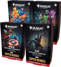 MTG Marvel Super Heroes Commander decks complete set of 4 — Avengers Assemble, Doom Prevails, Fantastic Four, Wakanda Forever — PlayVault UAE