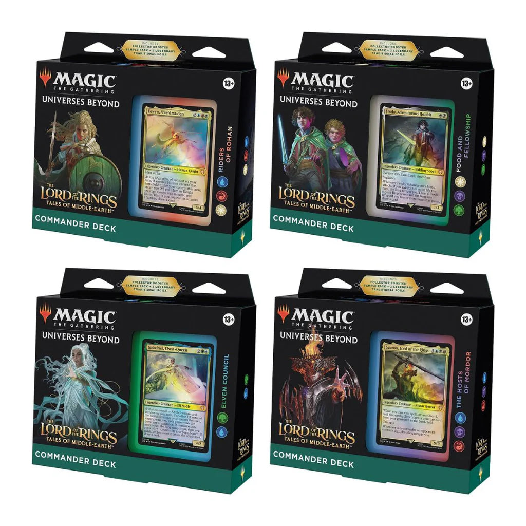 MTG Lord of the Rings Commander Deck Set of 4 — English