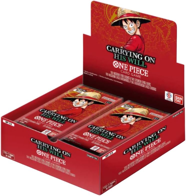 One Piece Card Game – OP-13 “Carrying on His Will” Booster Box – 24 Sealed Packs ENGLISH