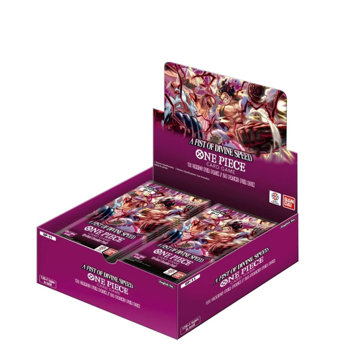 One Piece OP-11 A Fist of Divine Speed English Booster Box, factory sealed — PlayVault UAE