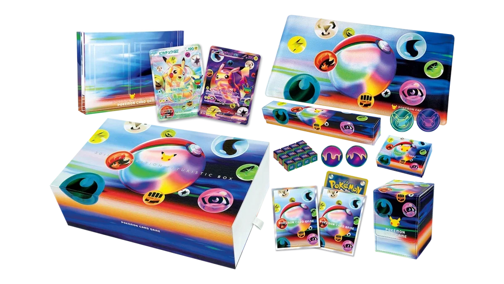 30th Celebration Futuristic Box (Japanese) product photo, Pokémon TCG 30th Anniversary supply set — PlayVault UAE