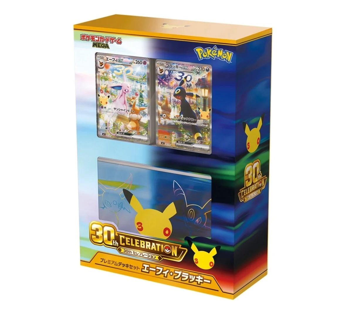 Pokémon TCG 30th Celebration Premium Deck Set, Espeon ex and Umbreon ex constructed decks, Japanese, factory sealed — PlayVault UAE
