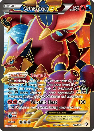 Steam Siege Volcanion EX 107/114 - LP