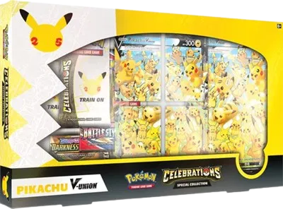 Celebrations Special Collection with Pikachu V-UNION promos and oversize card, factory sealed — PlayVault UAE