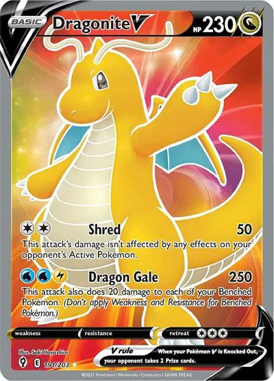 Evolving Skies Dragonite V 191/203