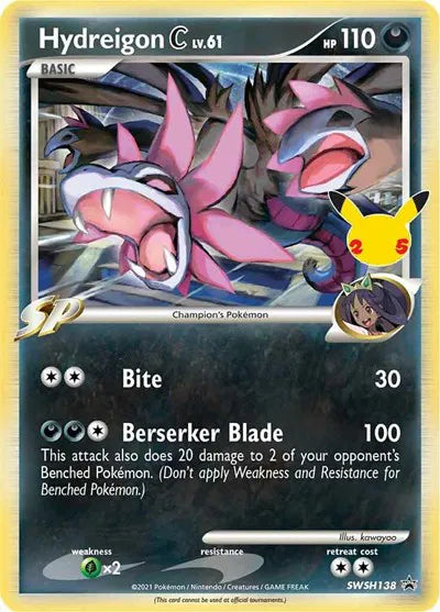 Sword & Shield Promo Hydreigon C lv.61 SWSH138