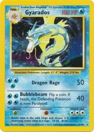 Base Set Gyarados 6 - MP