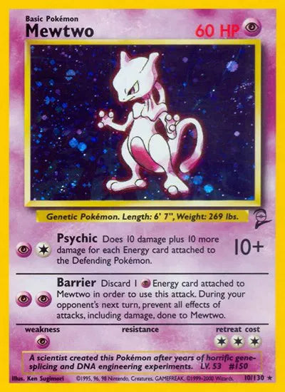 Base Set 2 Mewtwo 10 - MP