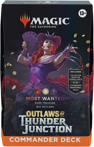 MTG Outlaws of Thunder Junction Commander Deck Most Wanted, factory sealed — PlayVault UAE