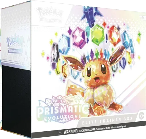 Prismatic Evolutions Elite Trainer Box, sealed with minor outer packaging damage — PlayVault UAE