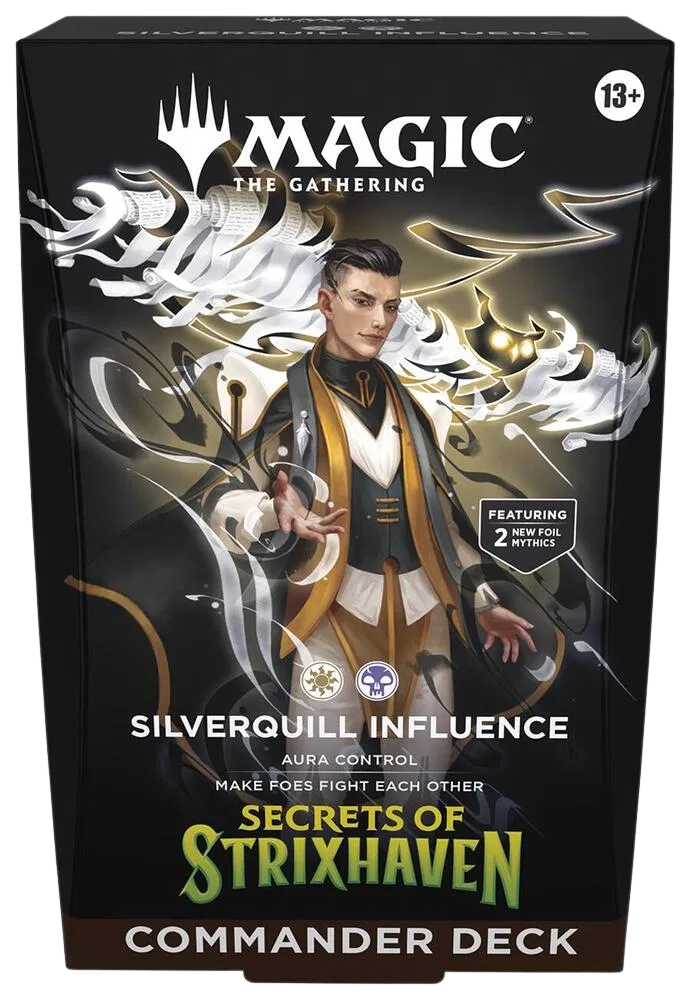 MTG Secrets of Strixhaven Commander Deck Silverquill Influence, factory sealed — PlayVault UAE